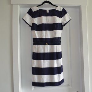 Navy Blue & White Stripe Tommy Hilfiger Dress